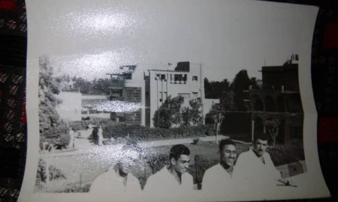 A group photo of Abu Yasser and his friends, sent by Basma Agha, 2019-2020